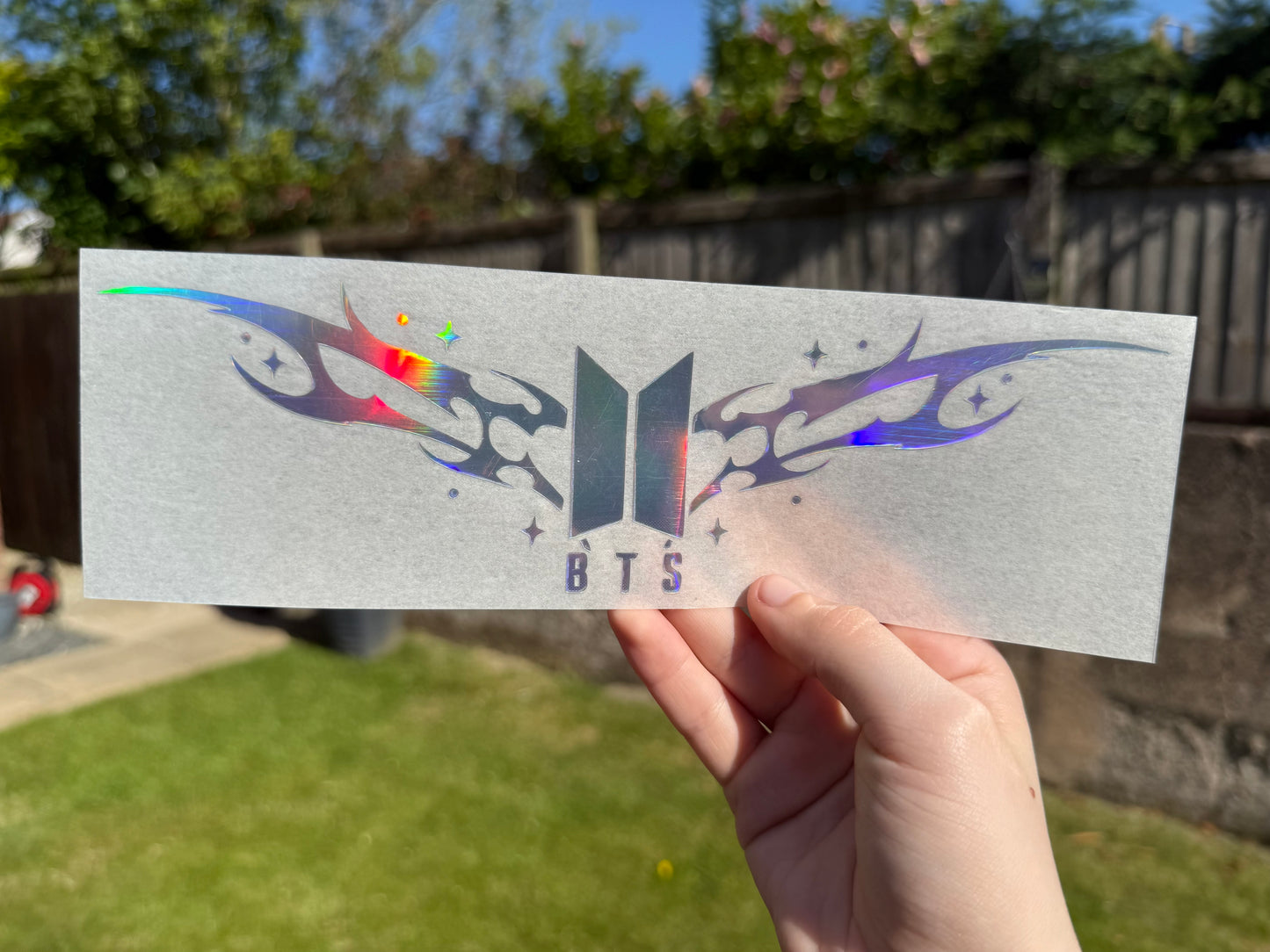 Kpop ‘tramp stamp’ Car Decal, Multi Use Vinyl Sticker