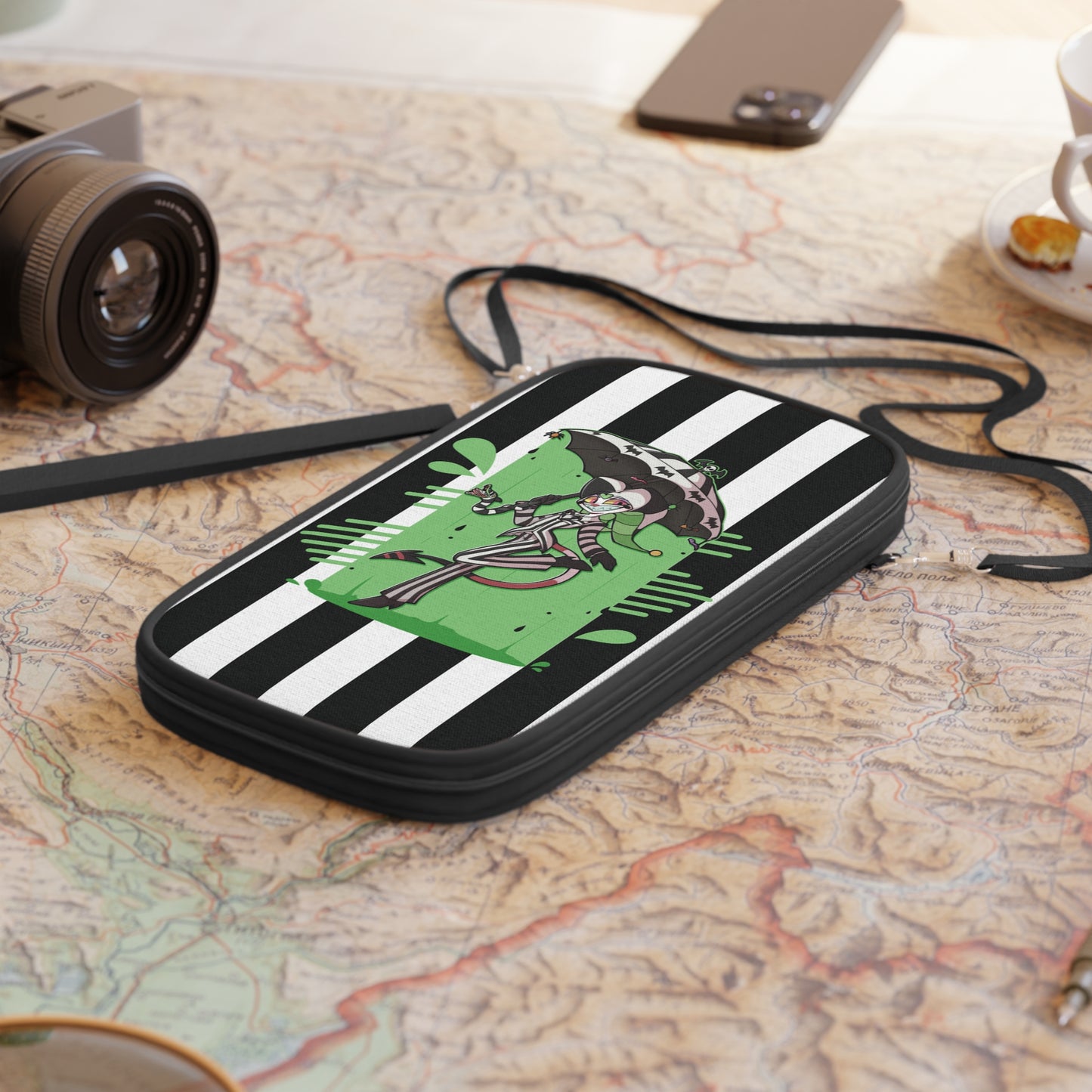 Fizzarolli Halloween Bag, Helluva Boss purse, Wallet with removable straps, Travel bag