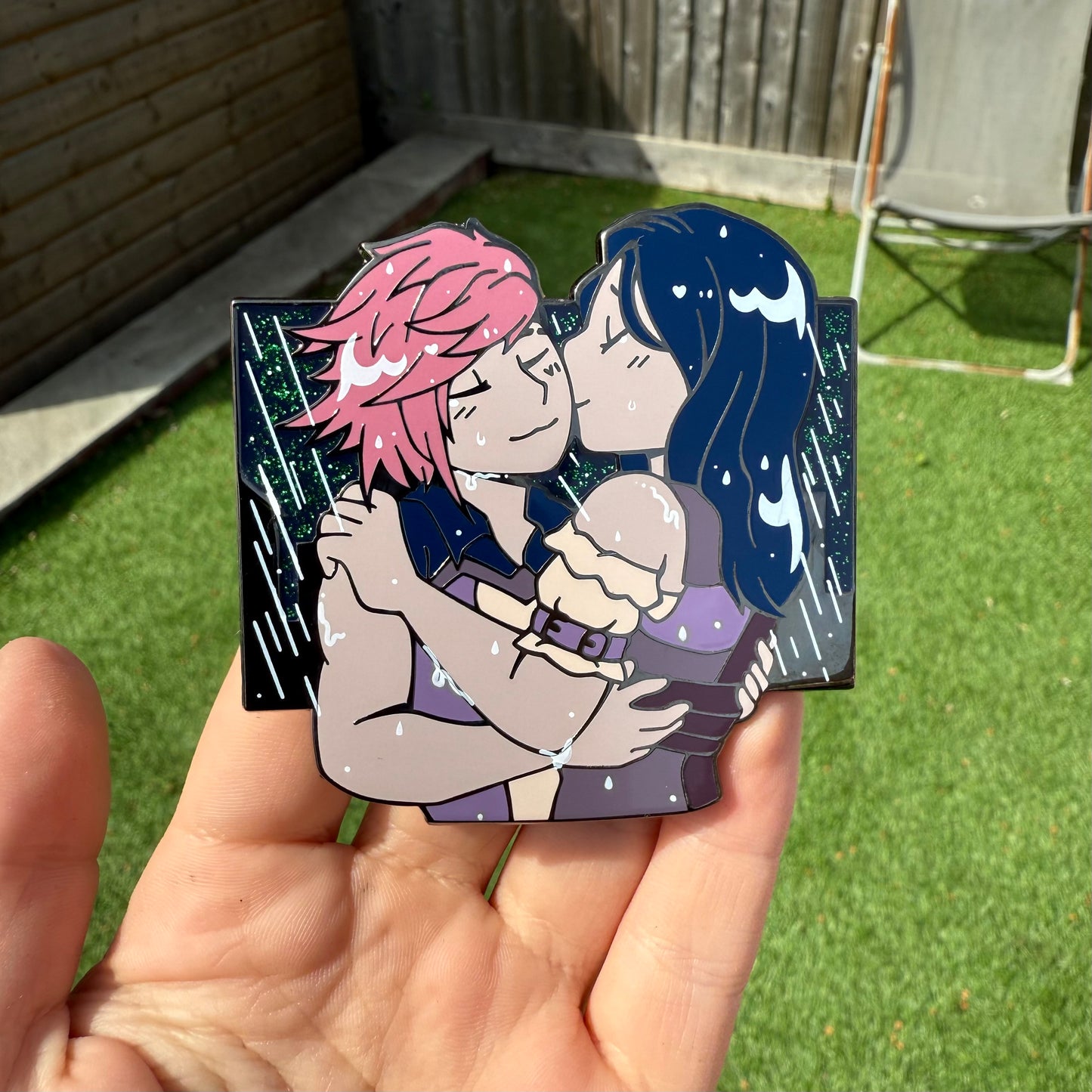 CaitVi Rain Enamel Pin