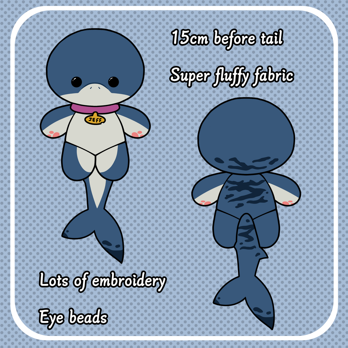 PRE-ORDER Jeff The Plush, Buddy plushie, Fandom Buddies
