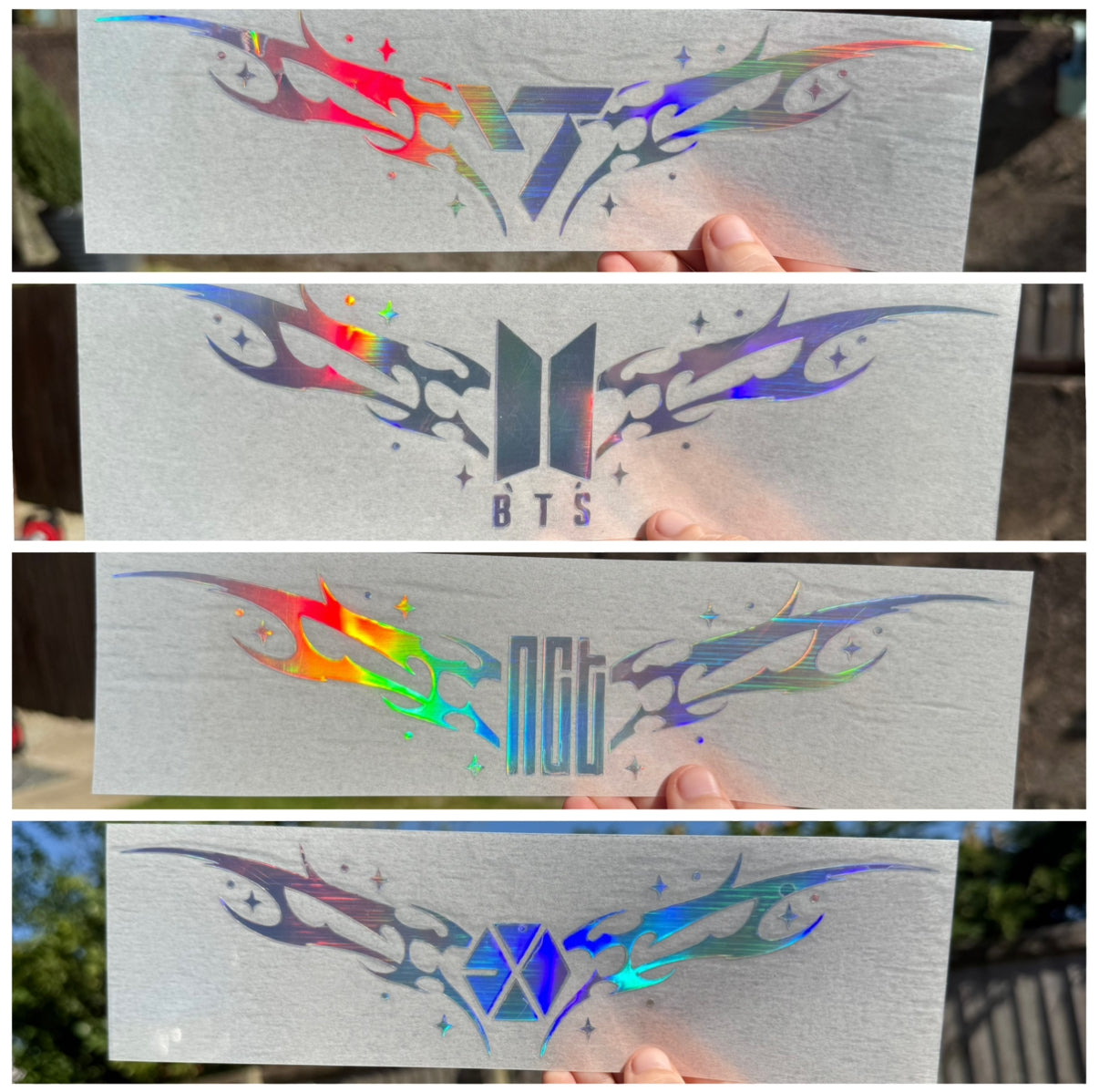 Kpop ‘tramp stamp’ Car Decal, Multi Use Vinyl Sticker