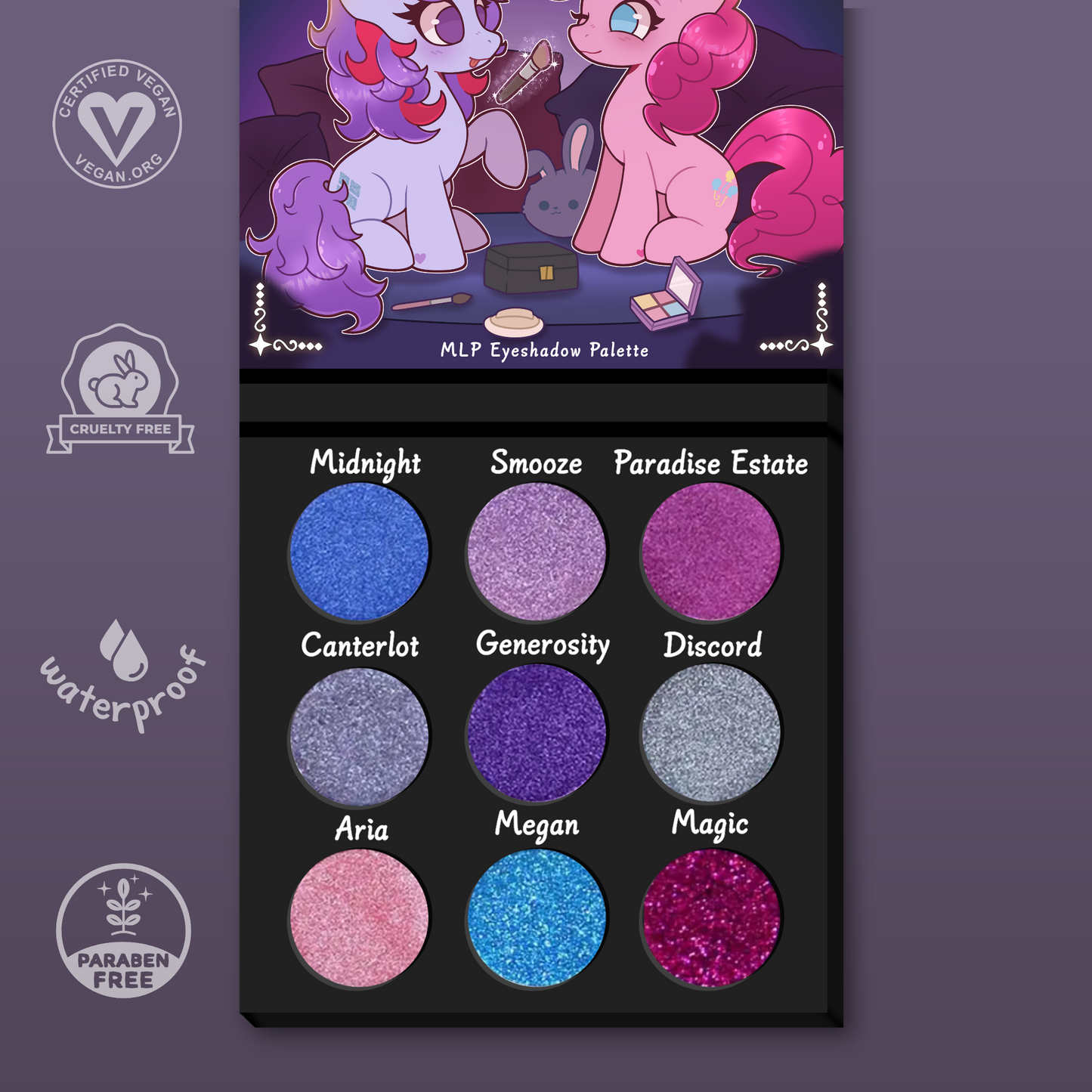 PRE-ORDER My Little Pony Eyeshadow Palette “Timeless”
