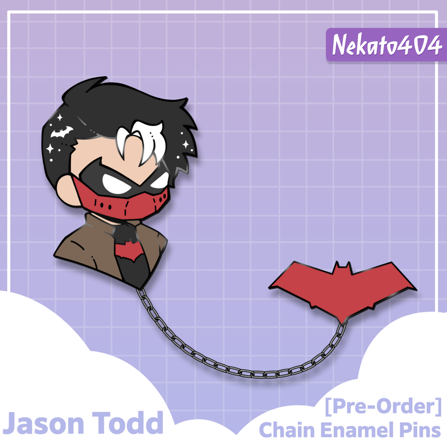 Nightwing & Red Hood Chain Enamel Pins