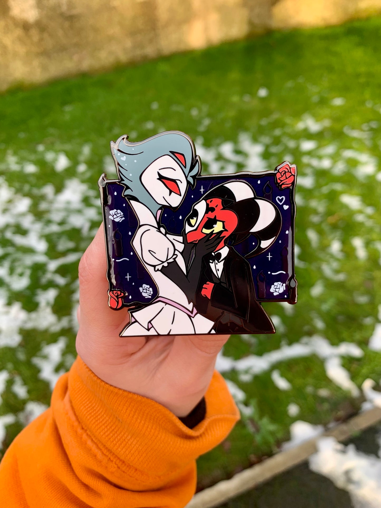 Hellaverse Musical Pins, Final Curtain Call Enamel Pin Set