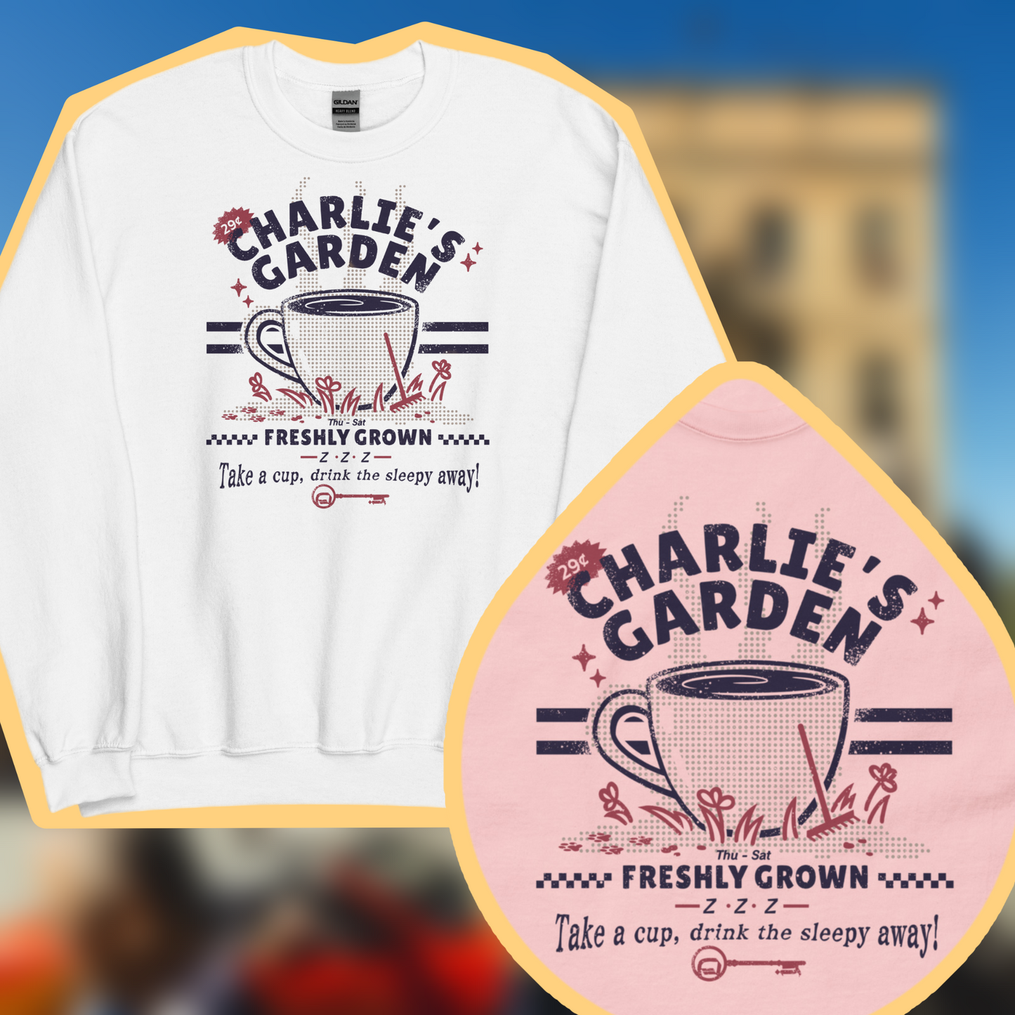 Charlie’s Garden Sweater, DJO Fan merch