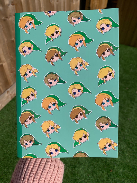TLOZ Link Notebook/Sketchbook - A5