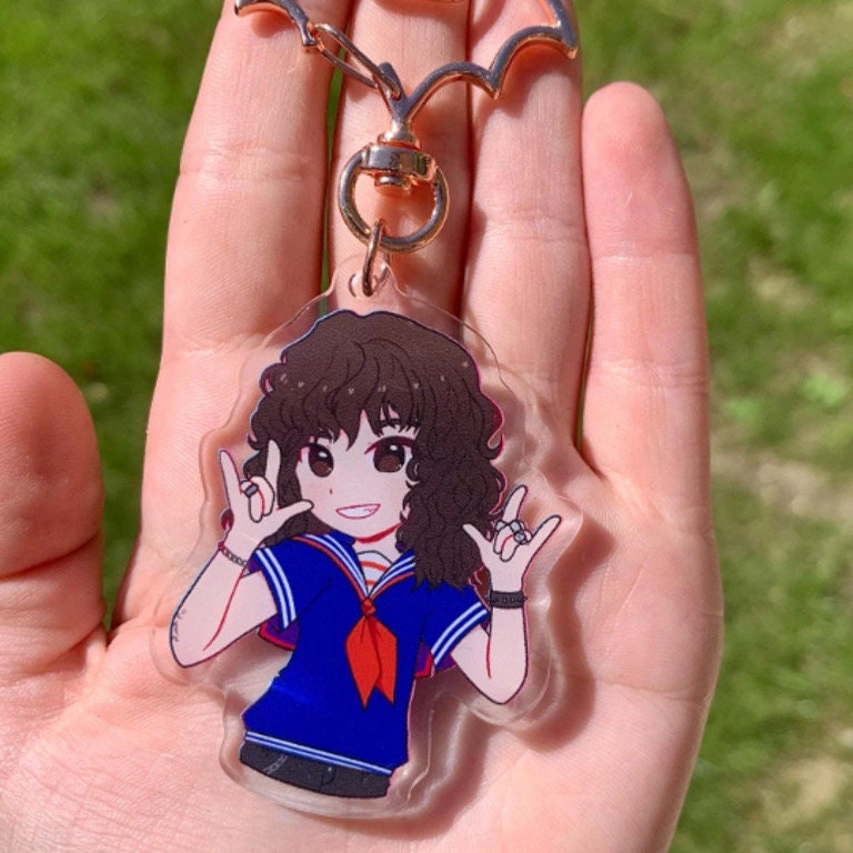 Steddie Acrylic Charm, Scoops keyring Steve & Eddie