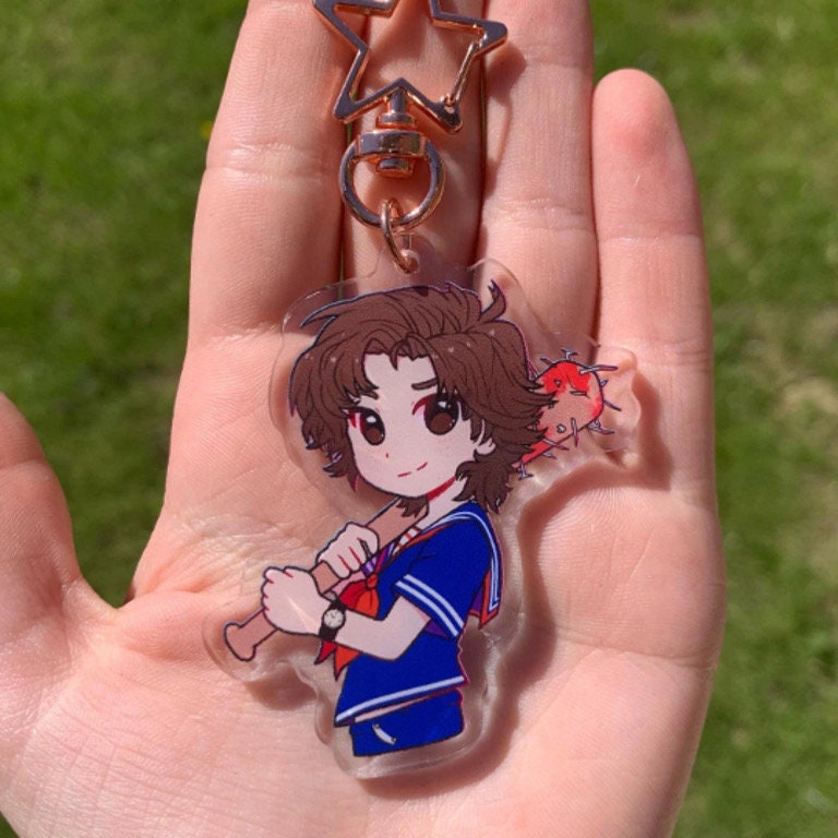 Steddie Acrylic Charm, Scoops keyring Steve & Eddie