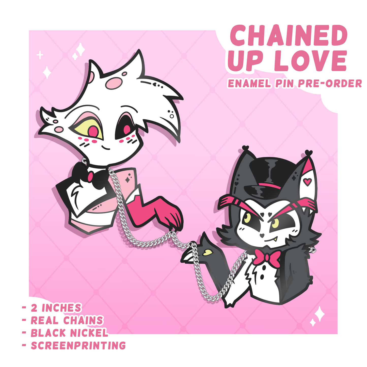 Helluverse Enamel pins, Chained up Love