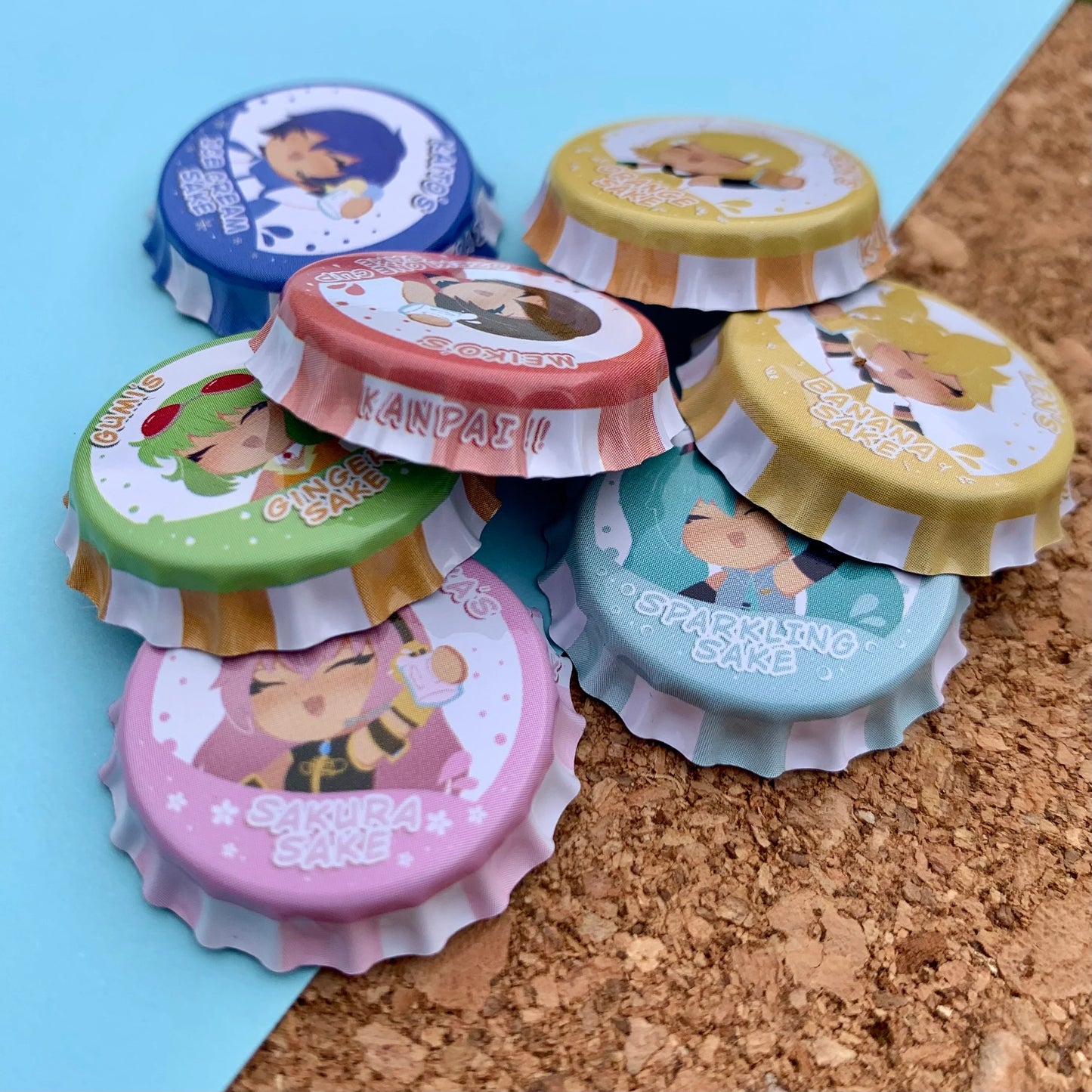 Vocaloid Bottle Cap pins, Hatsune Miku badges