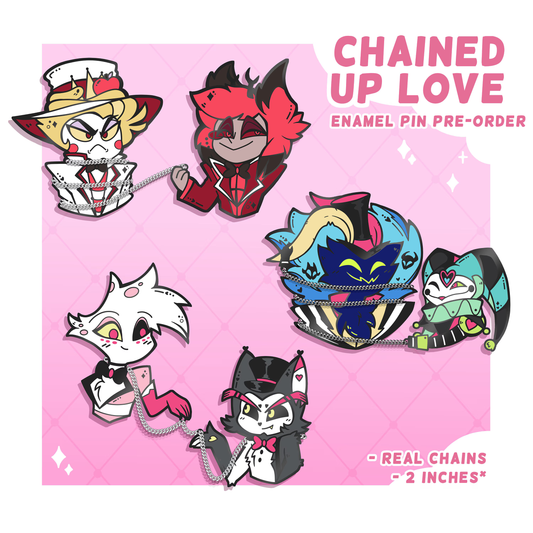 Helluverse Enamel pins, Chained up Love