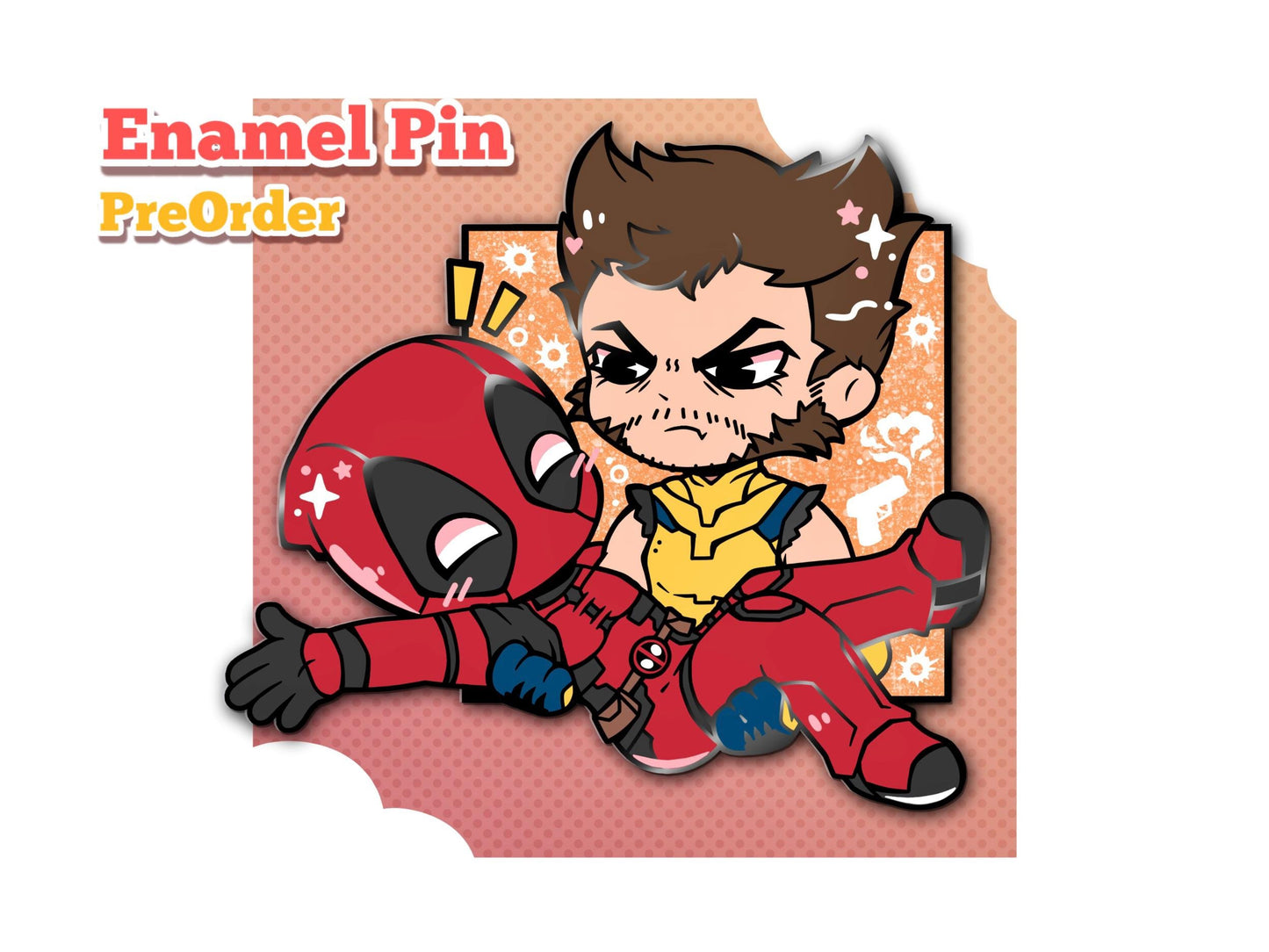 Poolverine Enamel Pin, Deadclaw Wade & Logan pin 2.5 Inch