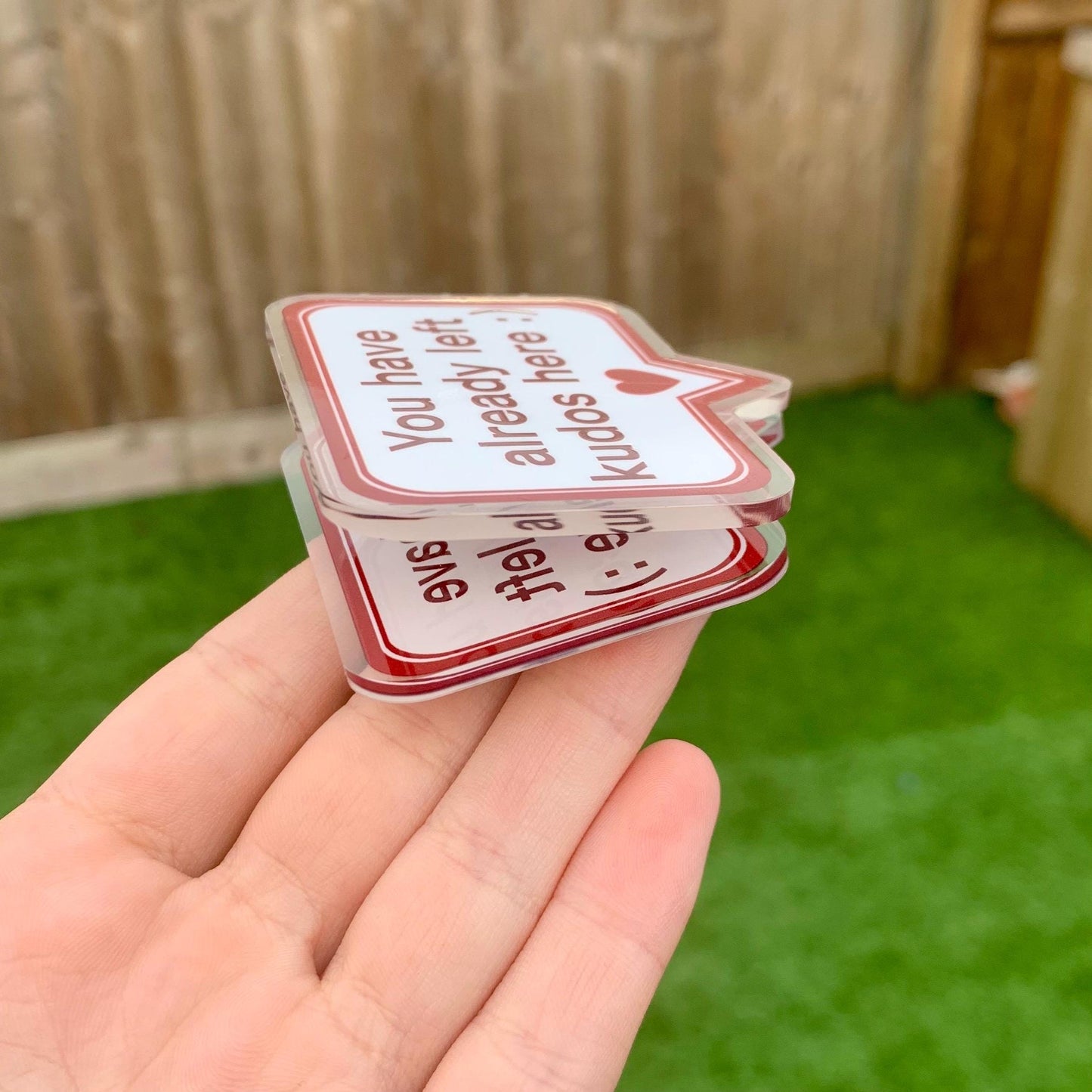 A03 Acrylic Clip, Fanfiction Stationary, Archive of our own Kudos clip