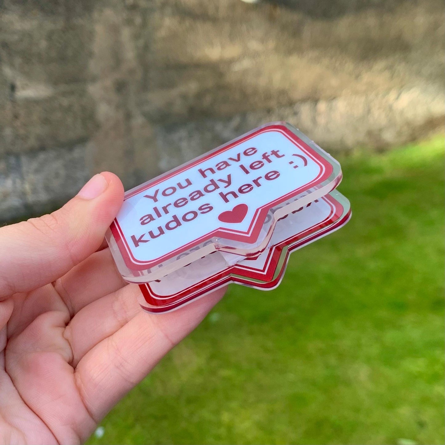 A03 Acrylic Clip, Fanfiction Stationary, Archive of our own Kudos clip
