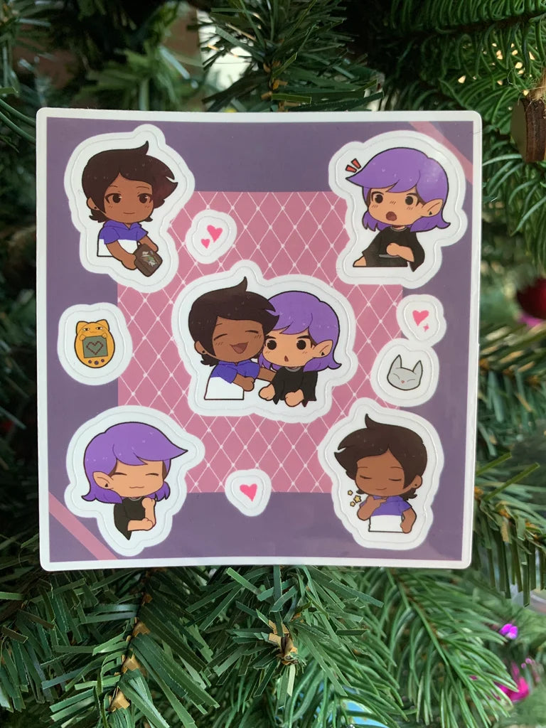 Owl House Mini Transparent Sticker Sheet- Lumity