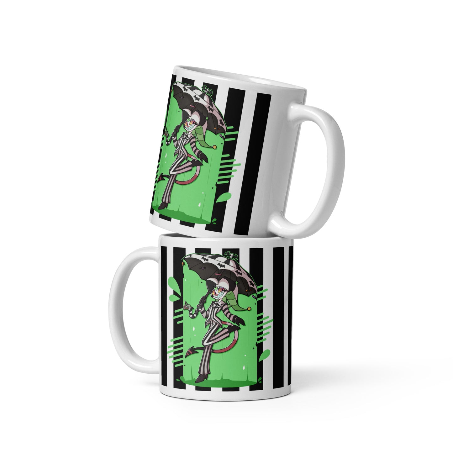 Fizzarolli Halloween Mug, Helluva Boss cup, Double sided mug art