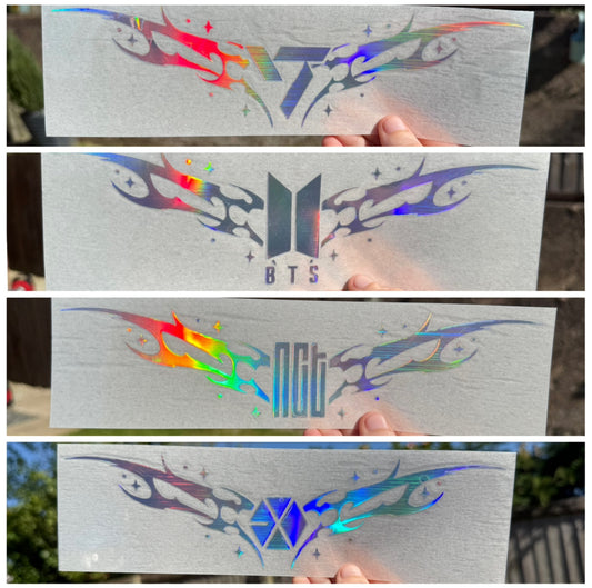 Kpop ‘tramp stamp’ Car Decal, Multi Use Vinyl Sticker