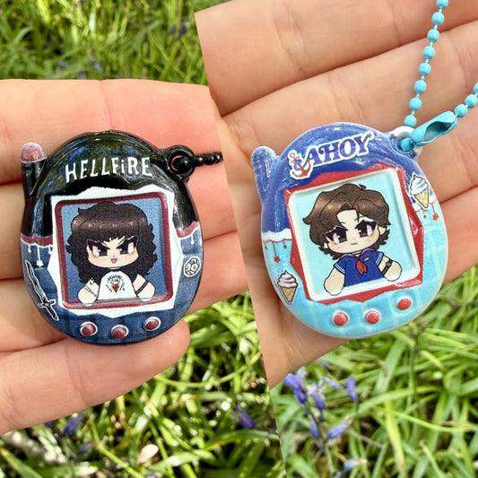 Steve & Eddie Tamagotchi Charms (3D Replica Beads)