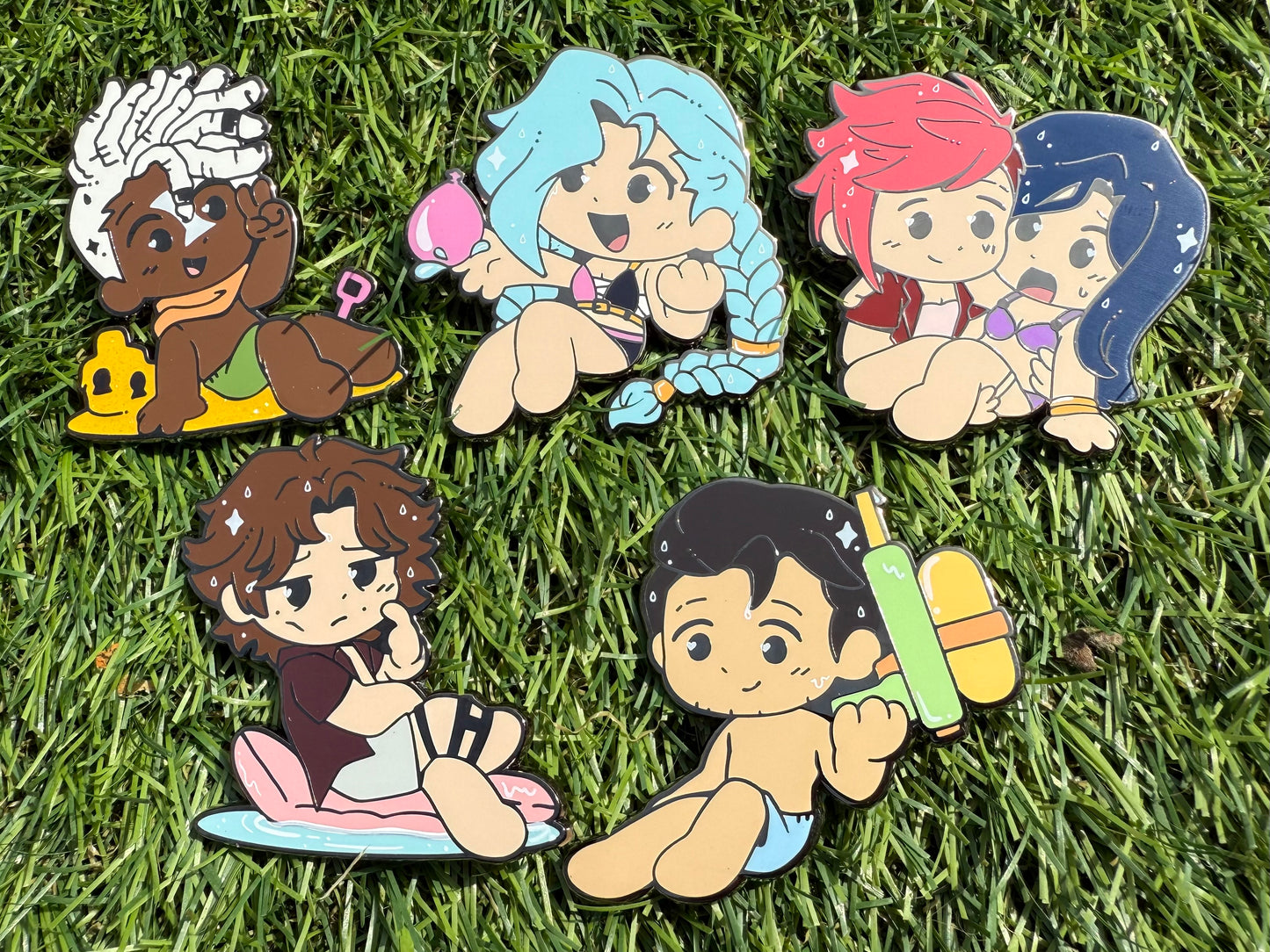Beach Day Arcane Enamel Pins