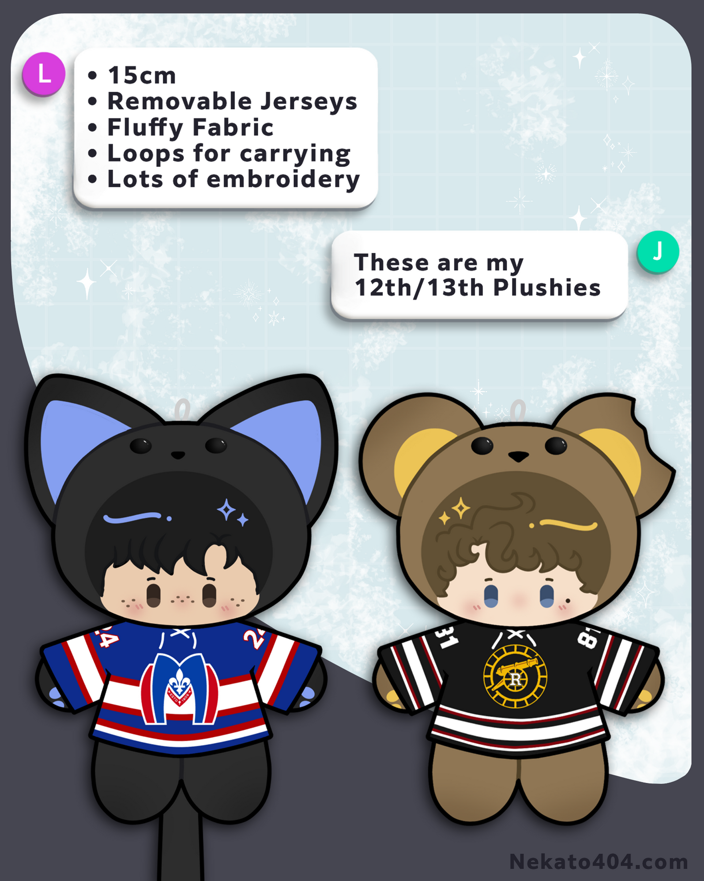 PRE-ORDER Hollanov Plushies, Shane and Ilya