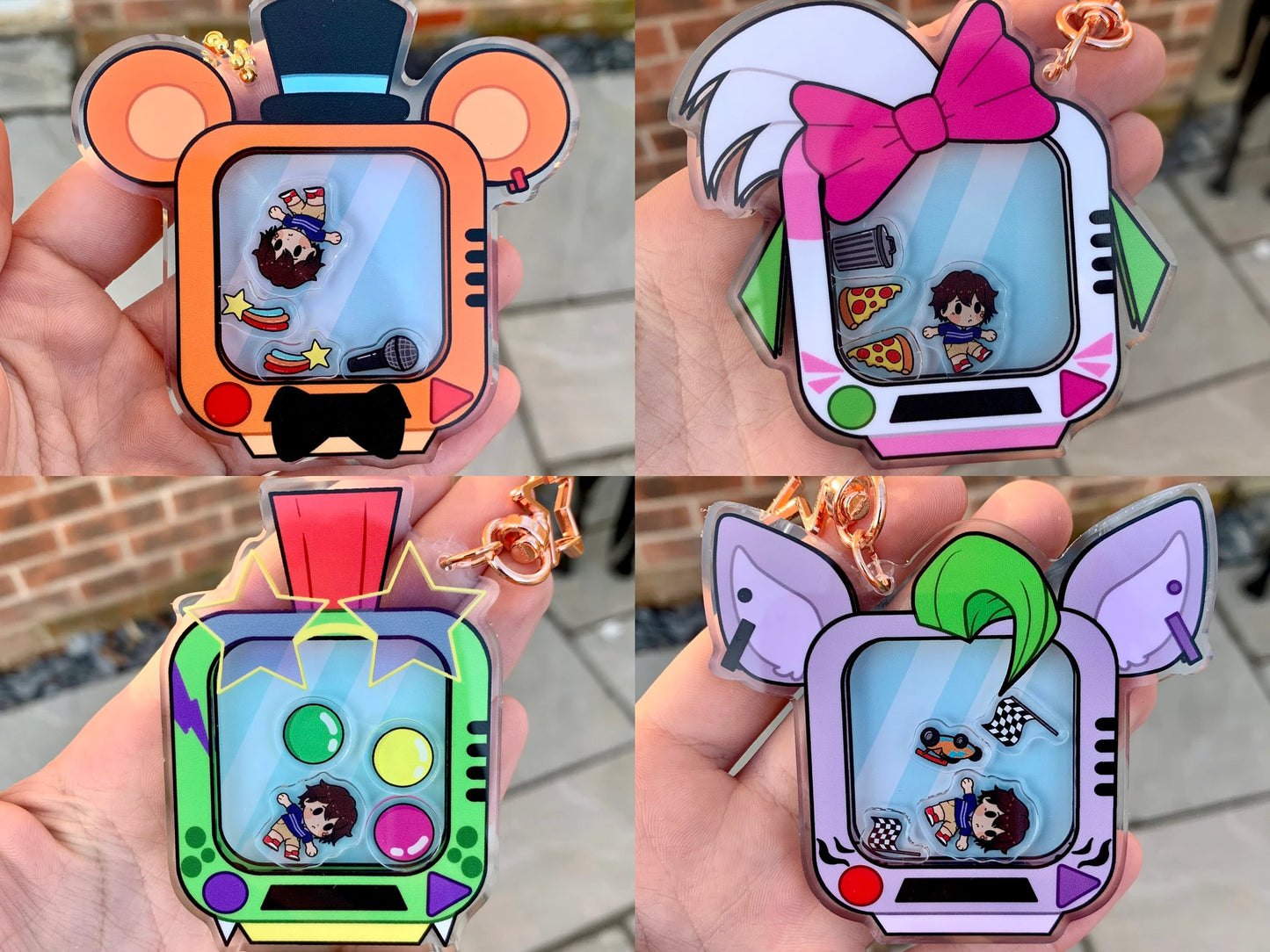 FNAF Acrylic Shaker Charms