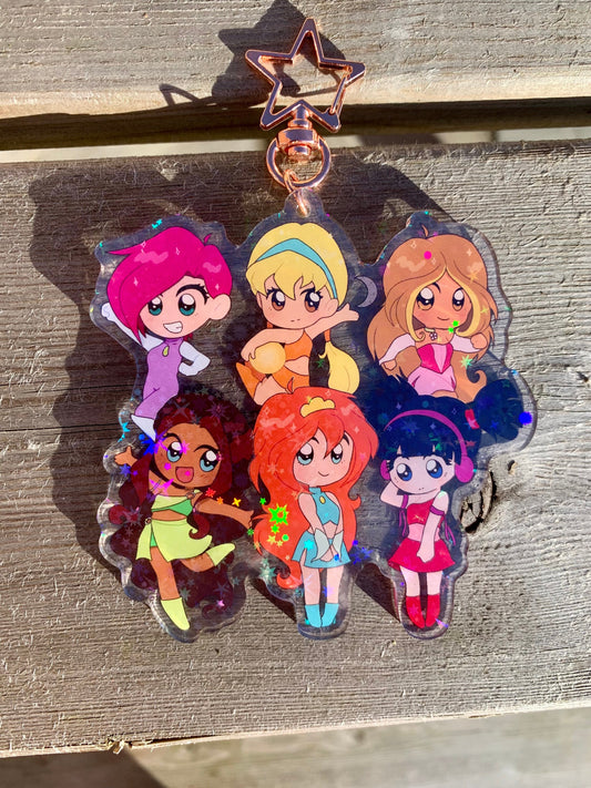 Winx Club Holographic Acrylic Charm