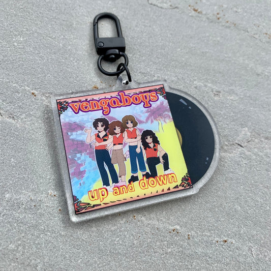 Fruity four acrylic charm, vengaboys steddie ronnace keyring