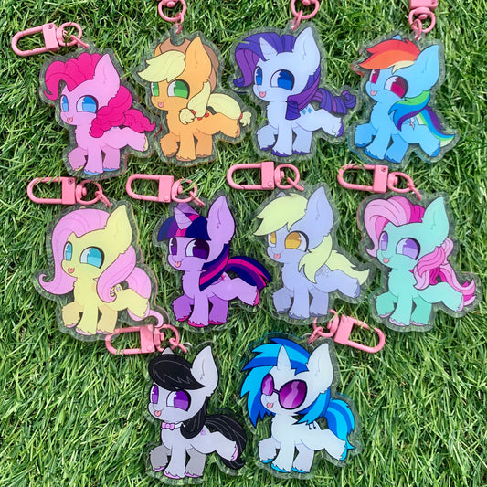 My Little Pony Acrylic Charms